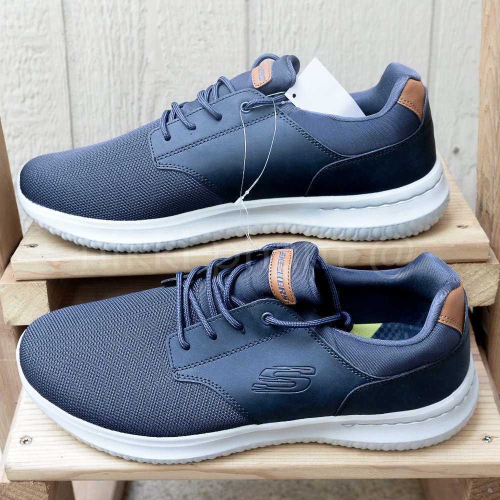 skechers Men's Delson Shoe IN  navy - Picture 2 of 6